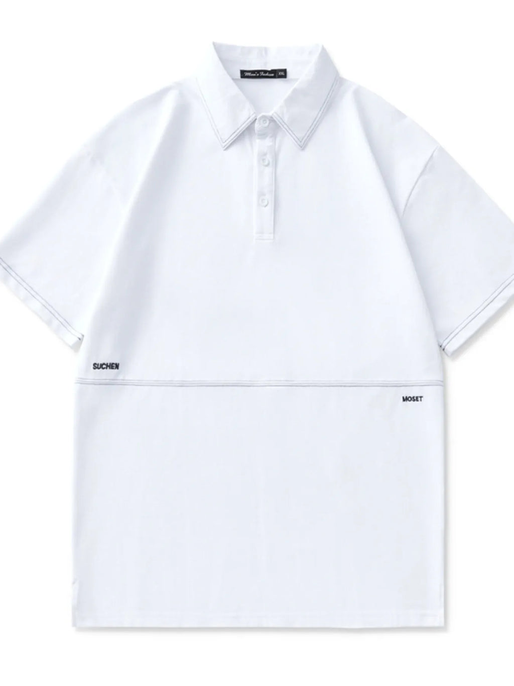 men's men's plus size casual half sleeve polo shirt - extra view