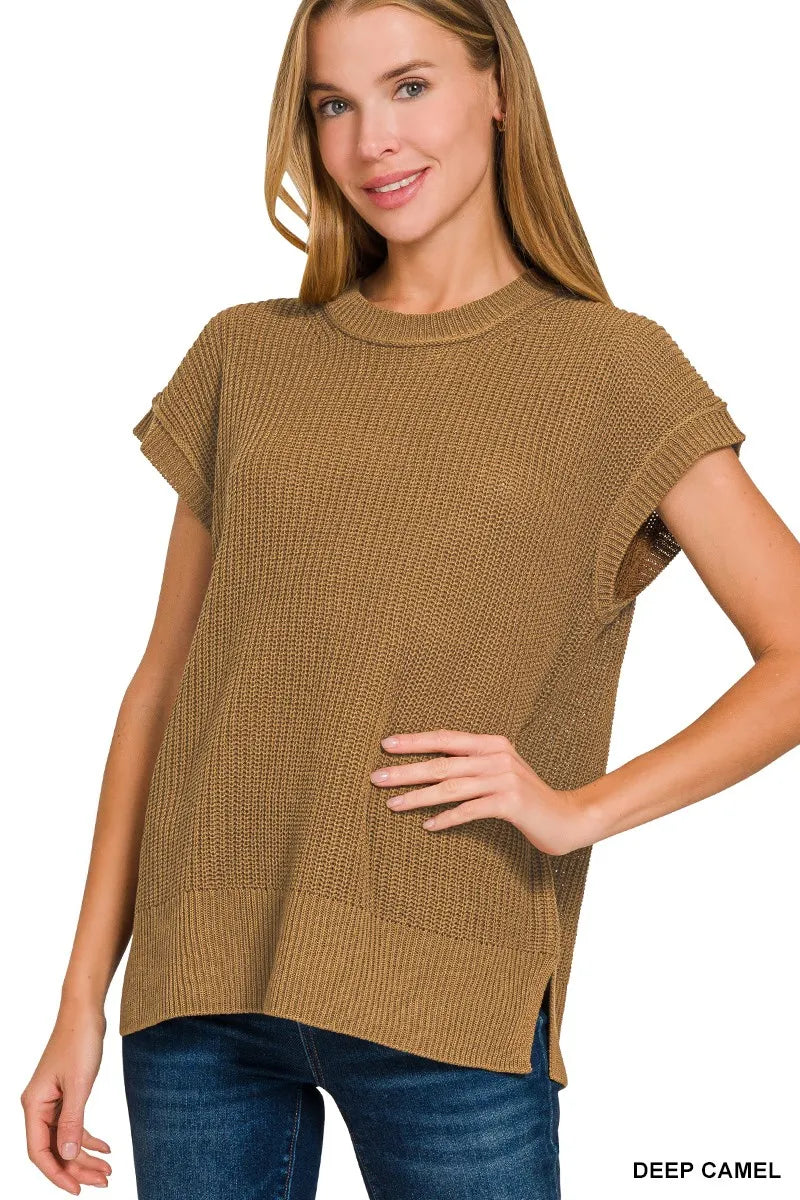 zenana long sleeve popcorn sweater cardigan with pockets - casual everyday knit shown as women’s out