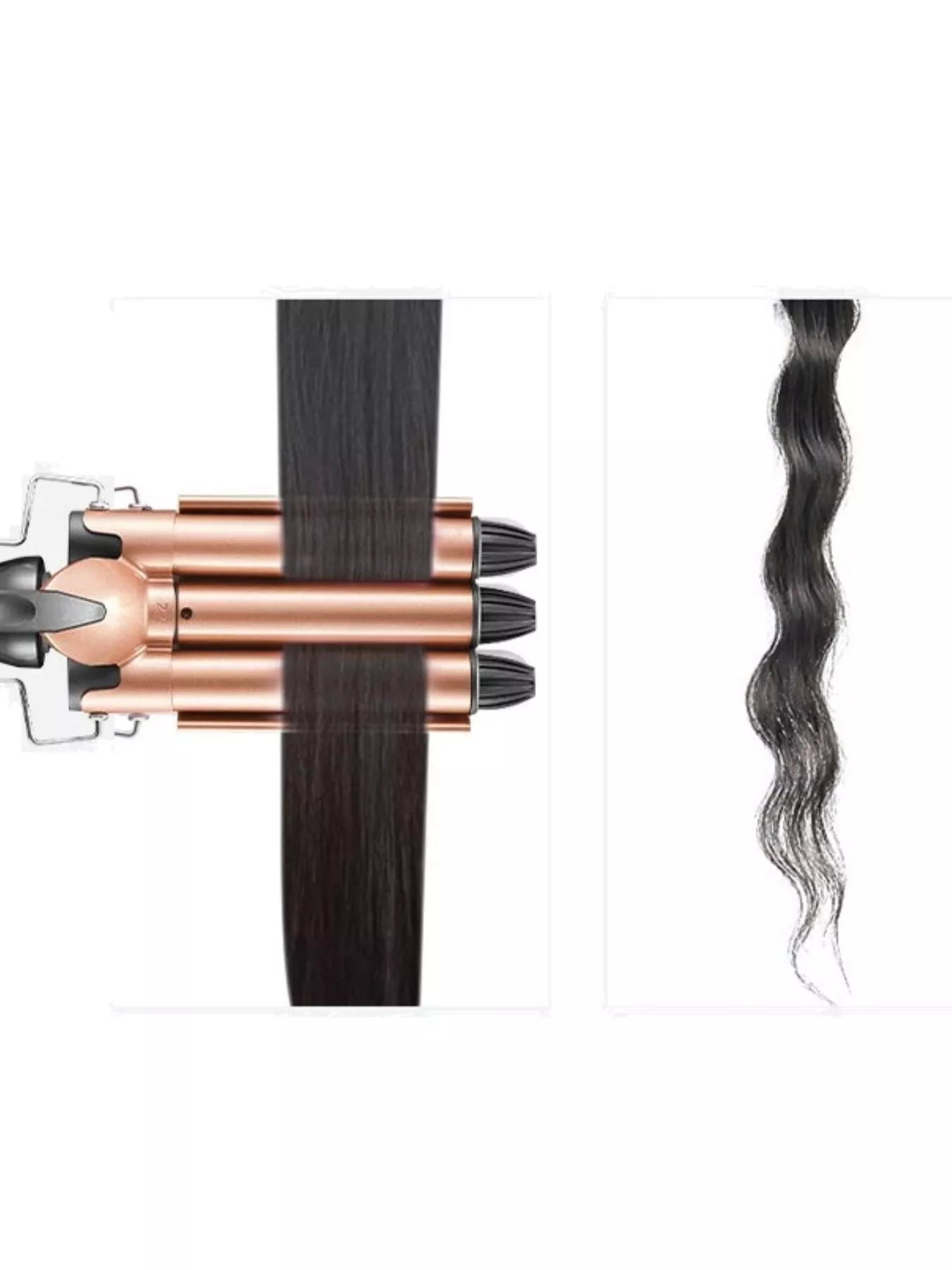 3-barrel curling iron - styling option