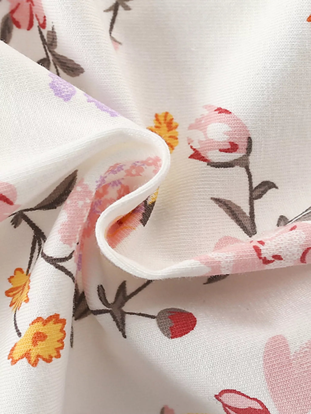 women's children's floral print ruffle collar dress - product detail