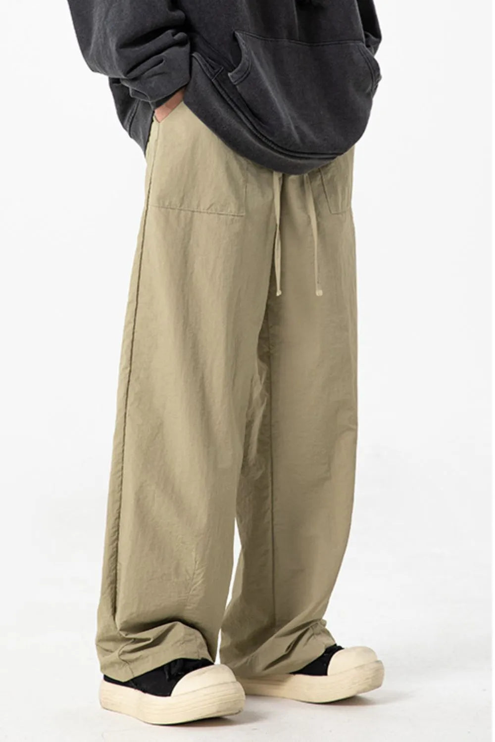 men’s apparel — men's full size drawstring pants with pockets plus size