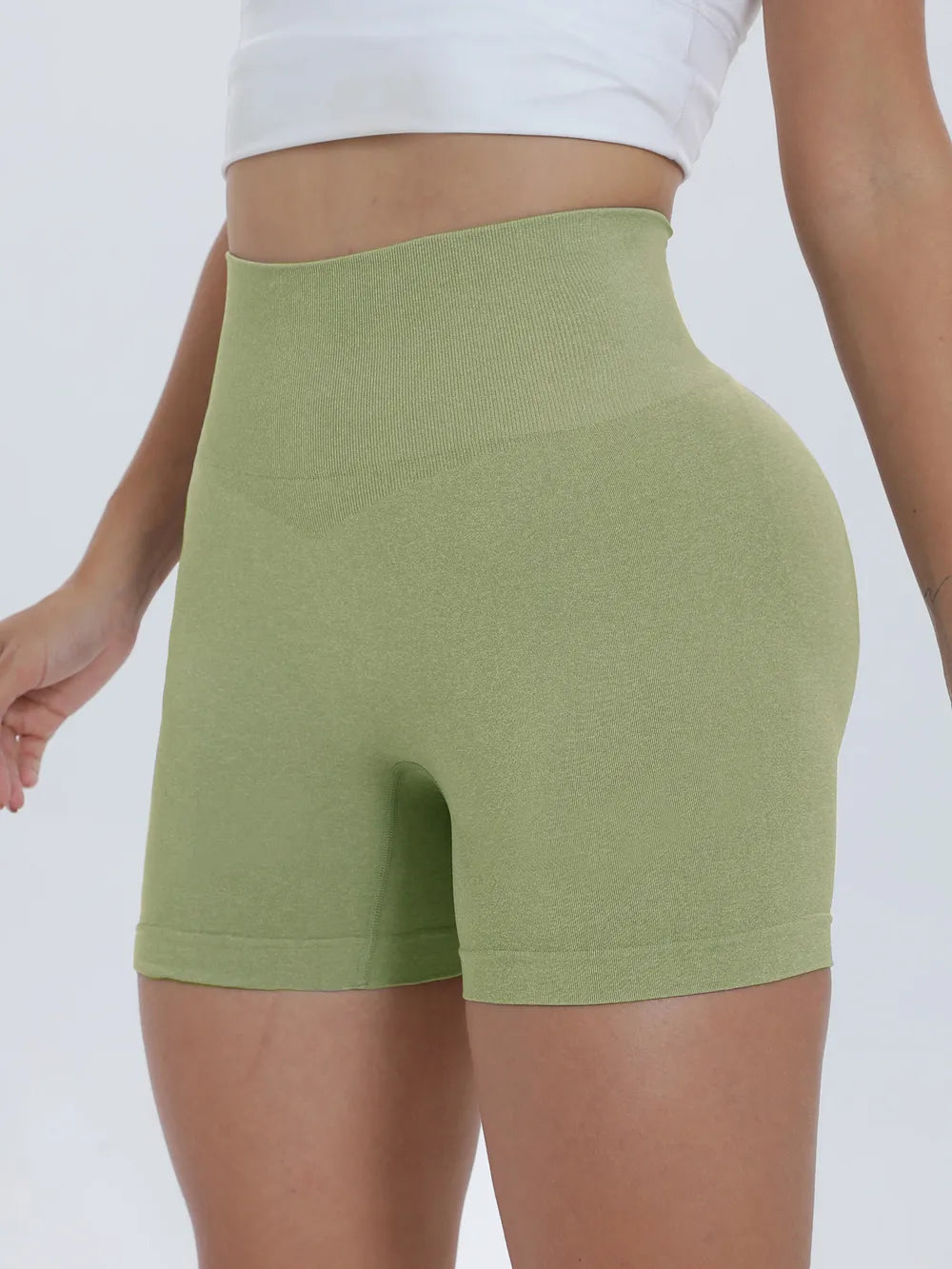women's high waist active shorts - additional image