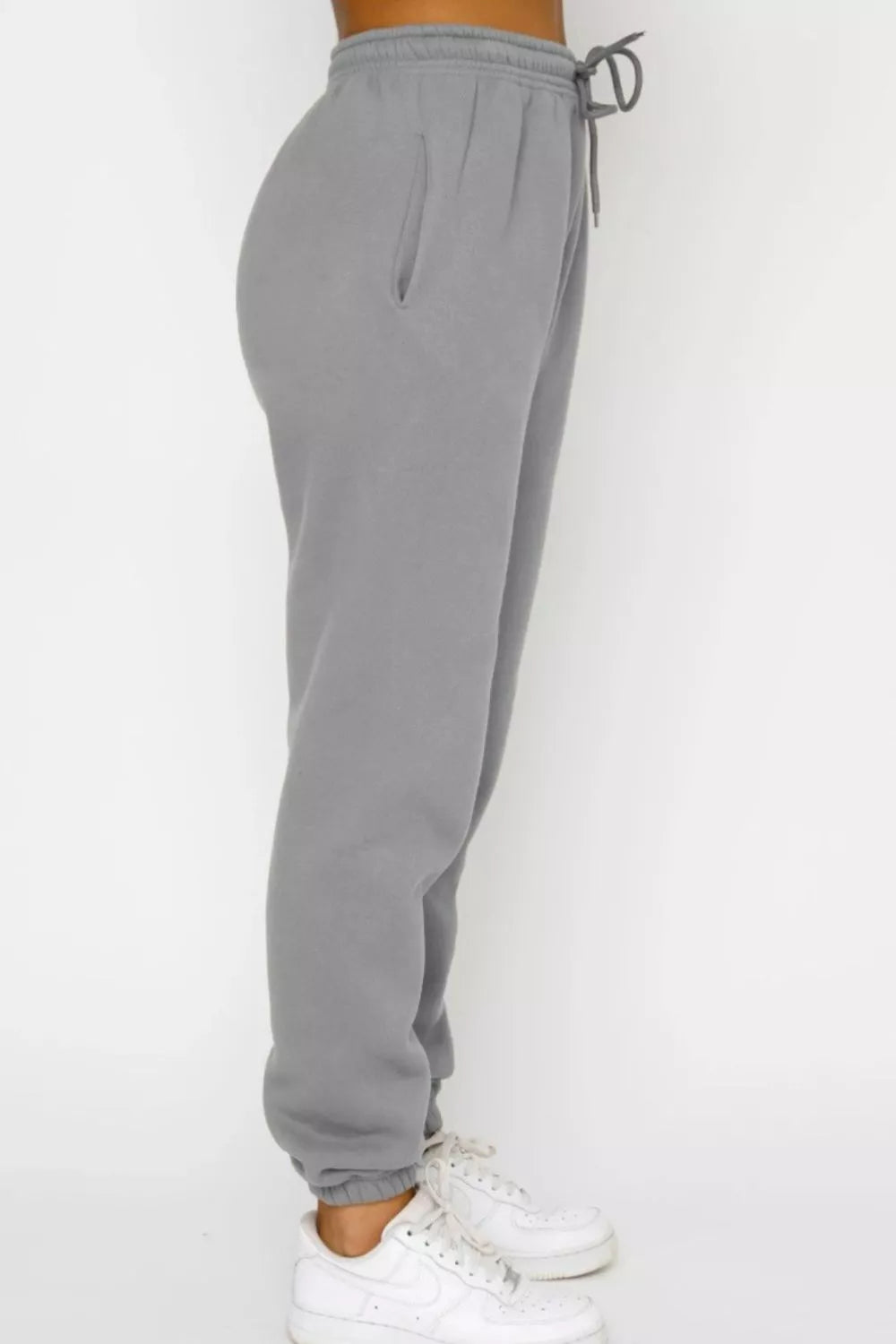 women's round neck sweatshirt and joggers set - additional image