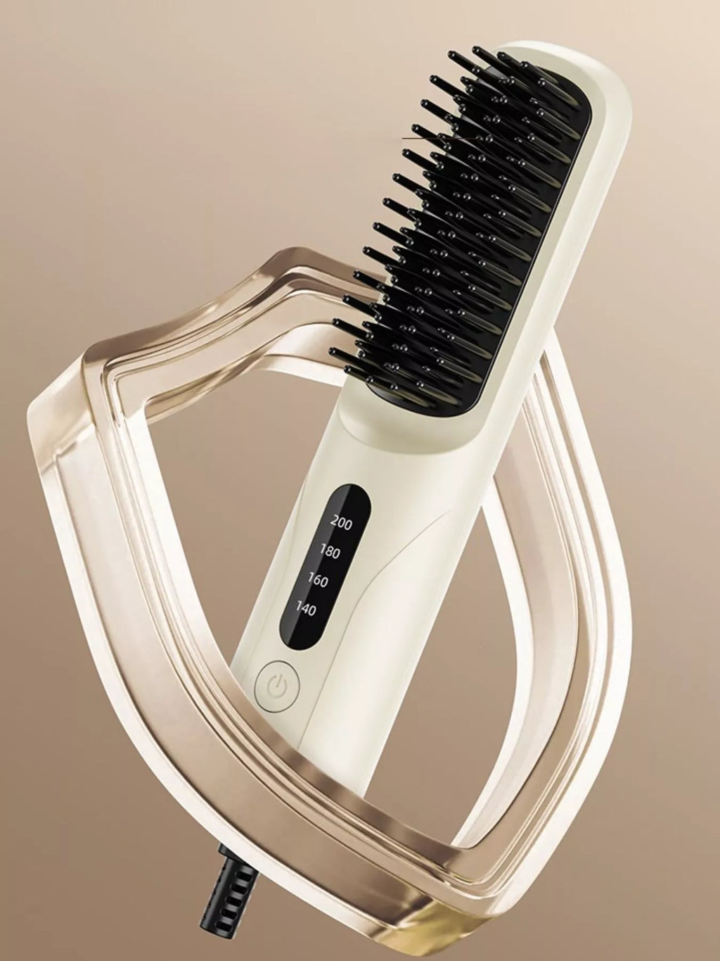 adjustable temperature heated straightening comb - lifestyle shot