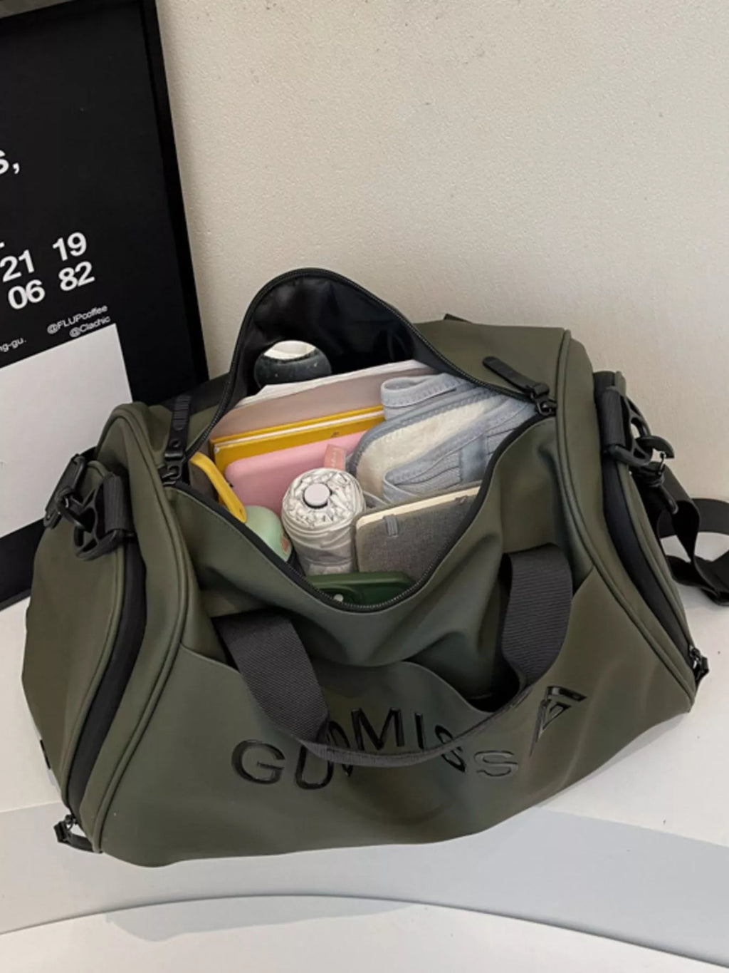 women's canvas travel duffel bag - additional image