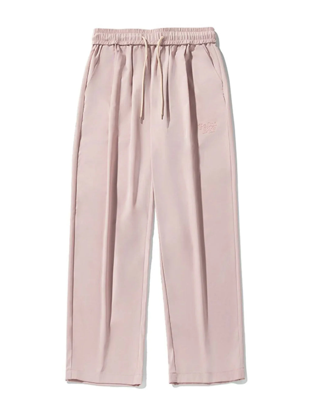 Men's Plus Size Drawstring Wide Leg Pants Blush Pink
