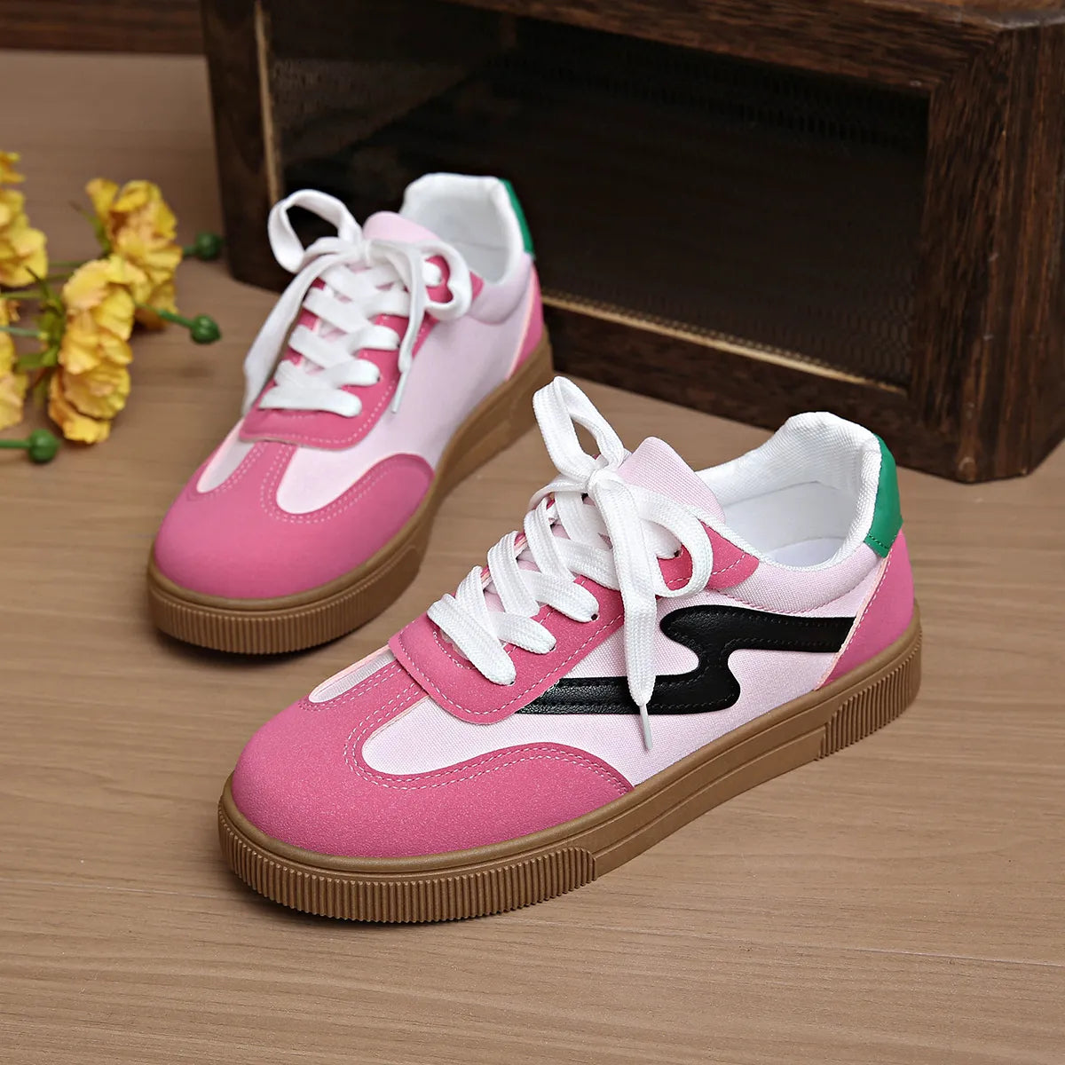 women's lace up platform sneakers - styling option