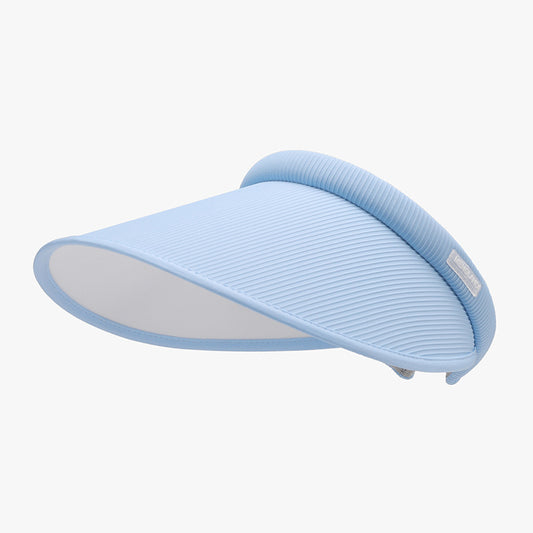 Wide Brim PVC Sun Hat Pastel Blue One Size