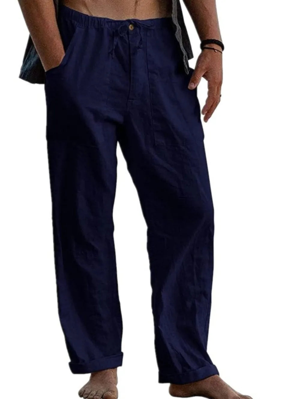 Men's Full Size Loose Fit Pants Plus Size Navy
