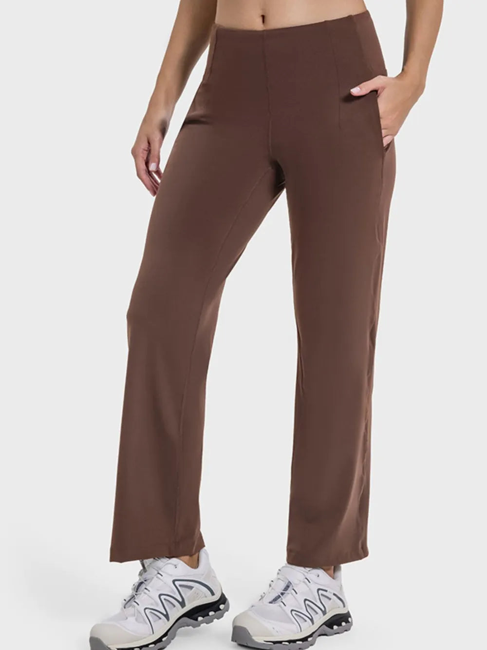 women's millennia pocketed high waist active pants - styled view