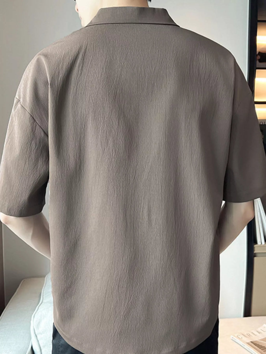 men's men's plus size short sleeve polo shirt with embroidered detail - extra view