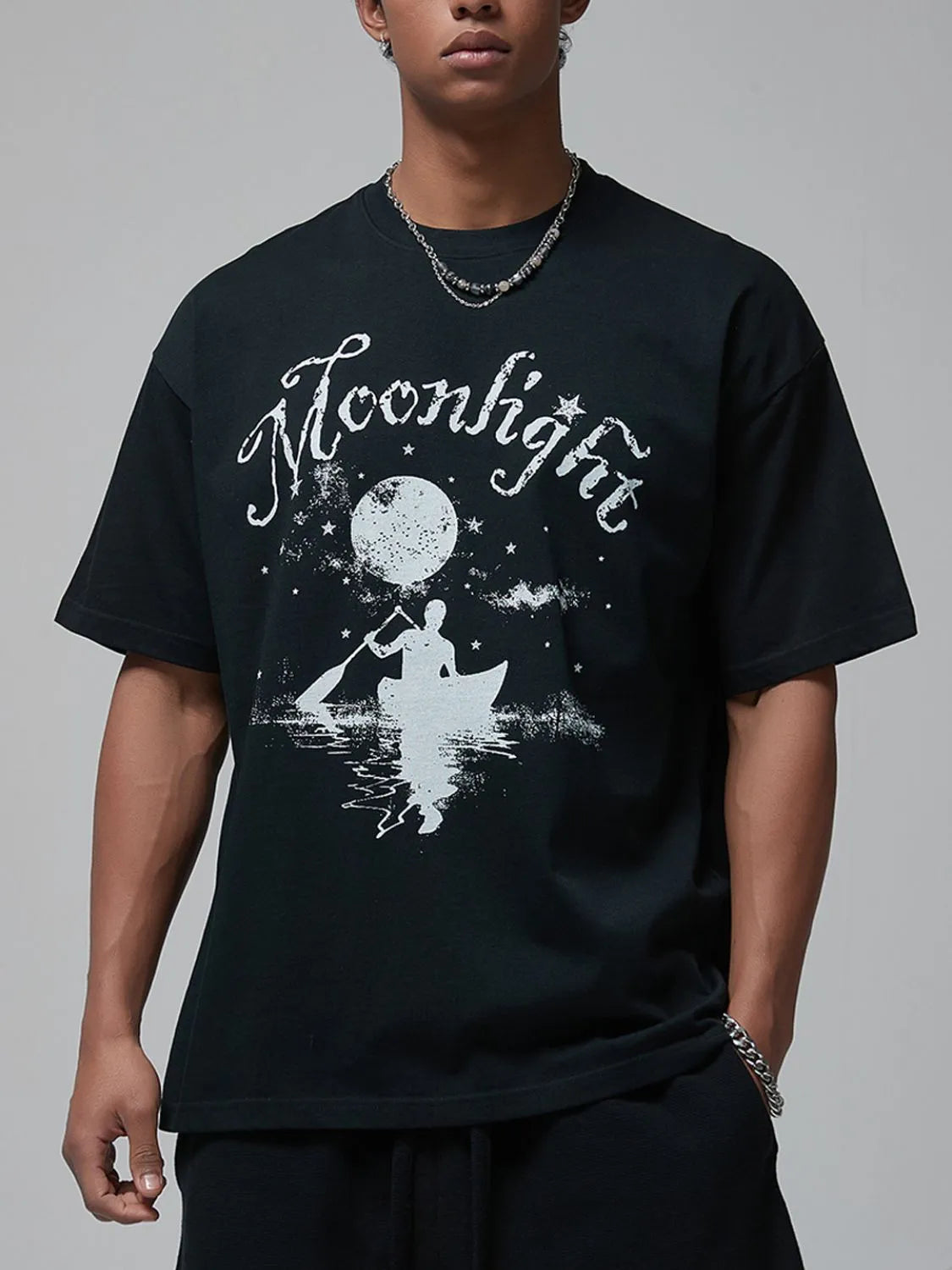 Men's Graphic Round Neck Half Sleeve T-Shirt