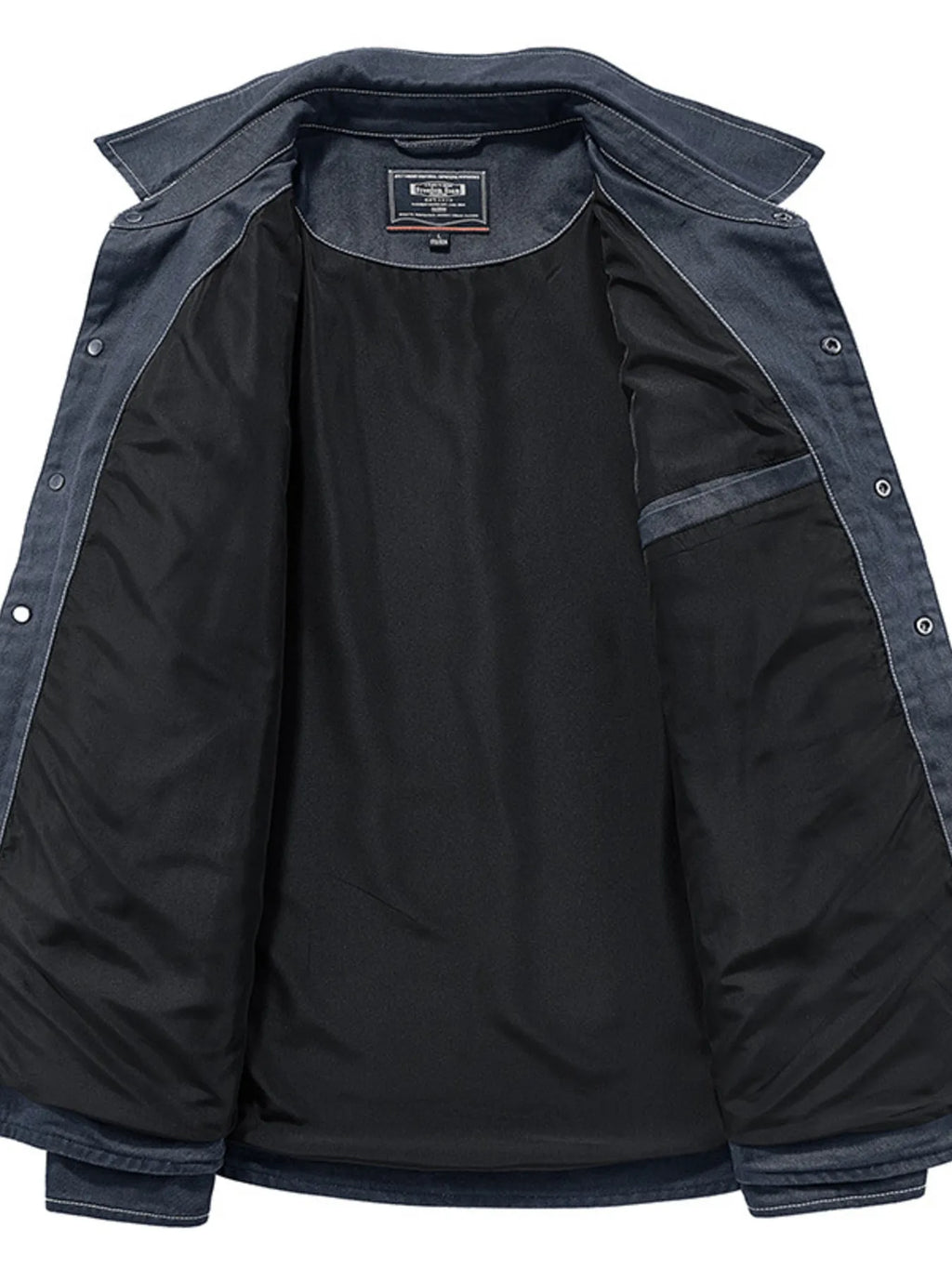 men's men's plus size button up long sleeve shirt - side view