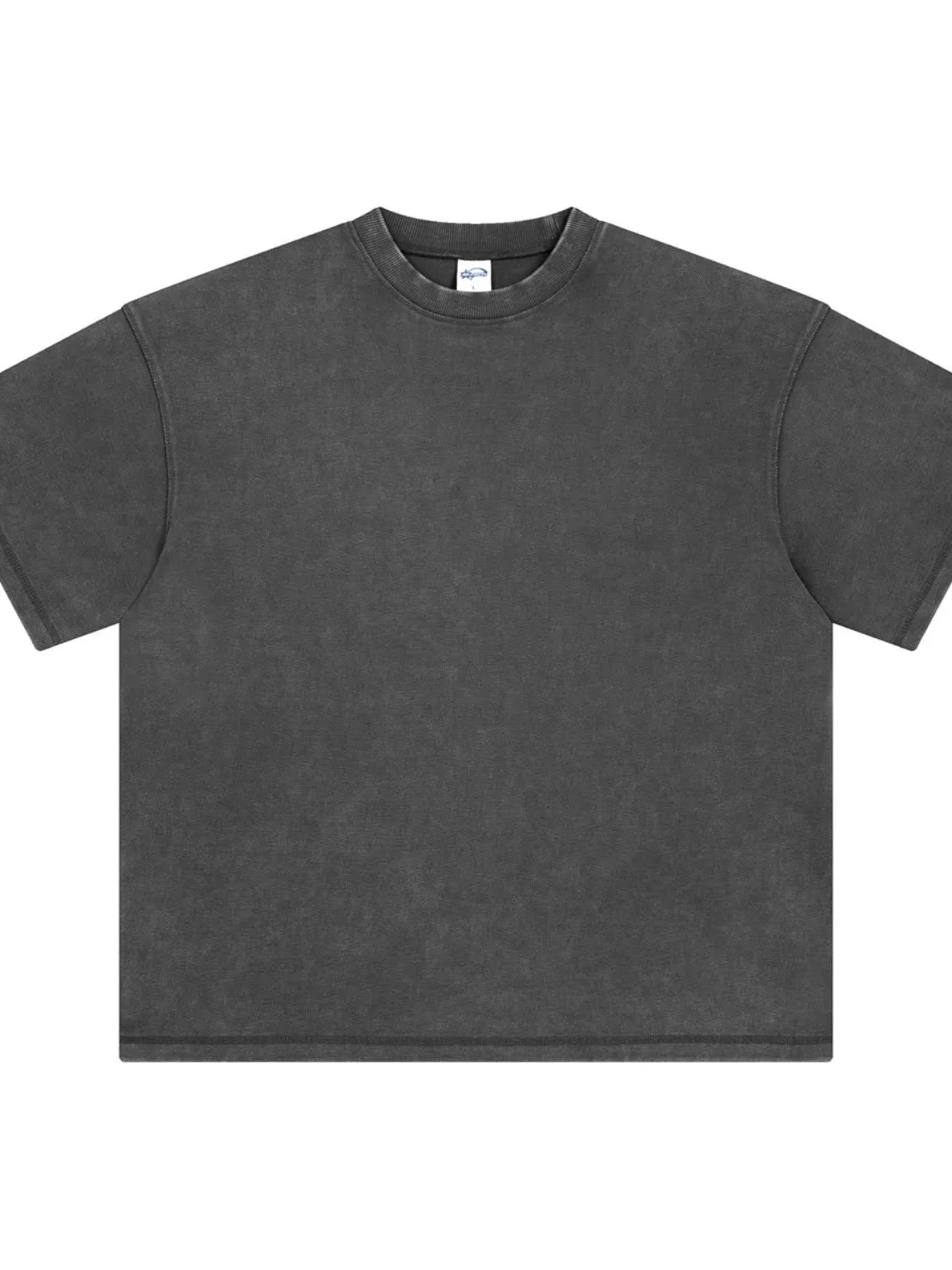 Men's Round Neck Half Sleeve T-Shirt Dark Gray