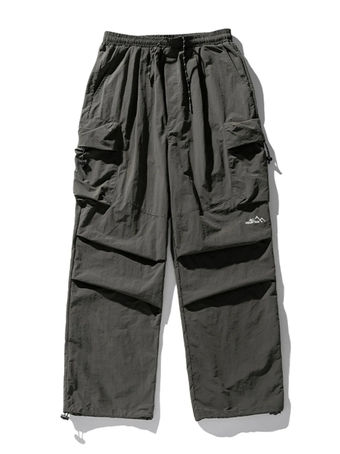 Men's Plus Size Elastic Waist Pants with Pockets