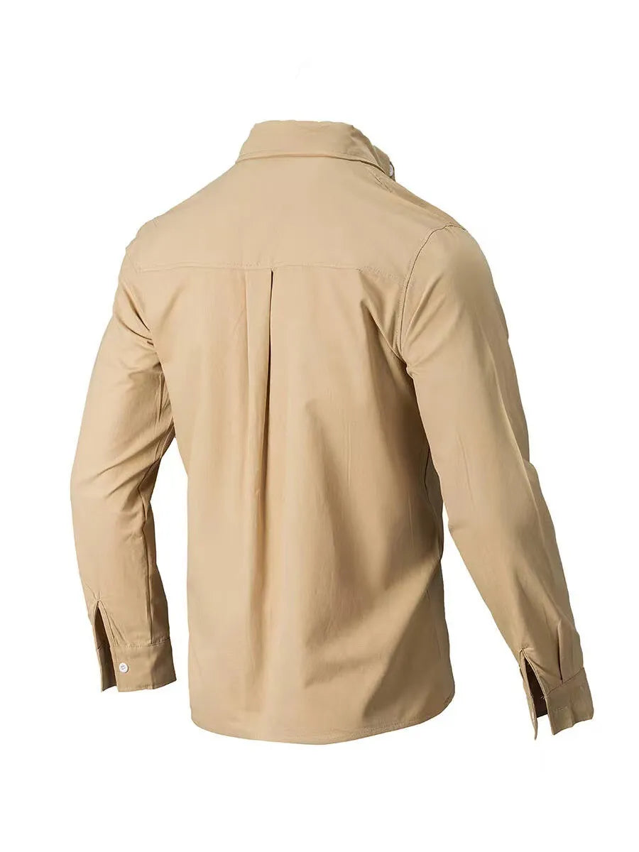 men's men's full size collared neck button down shirt plus size - styling option