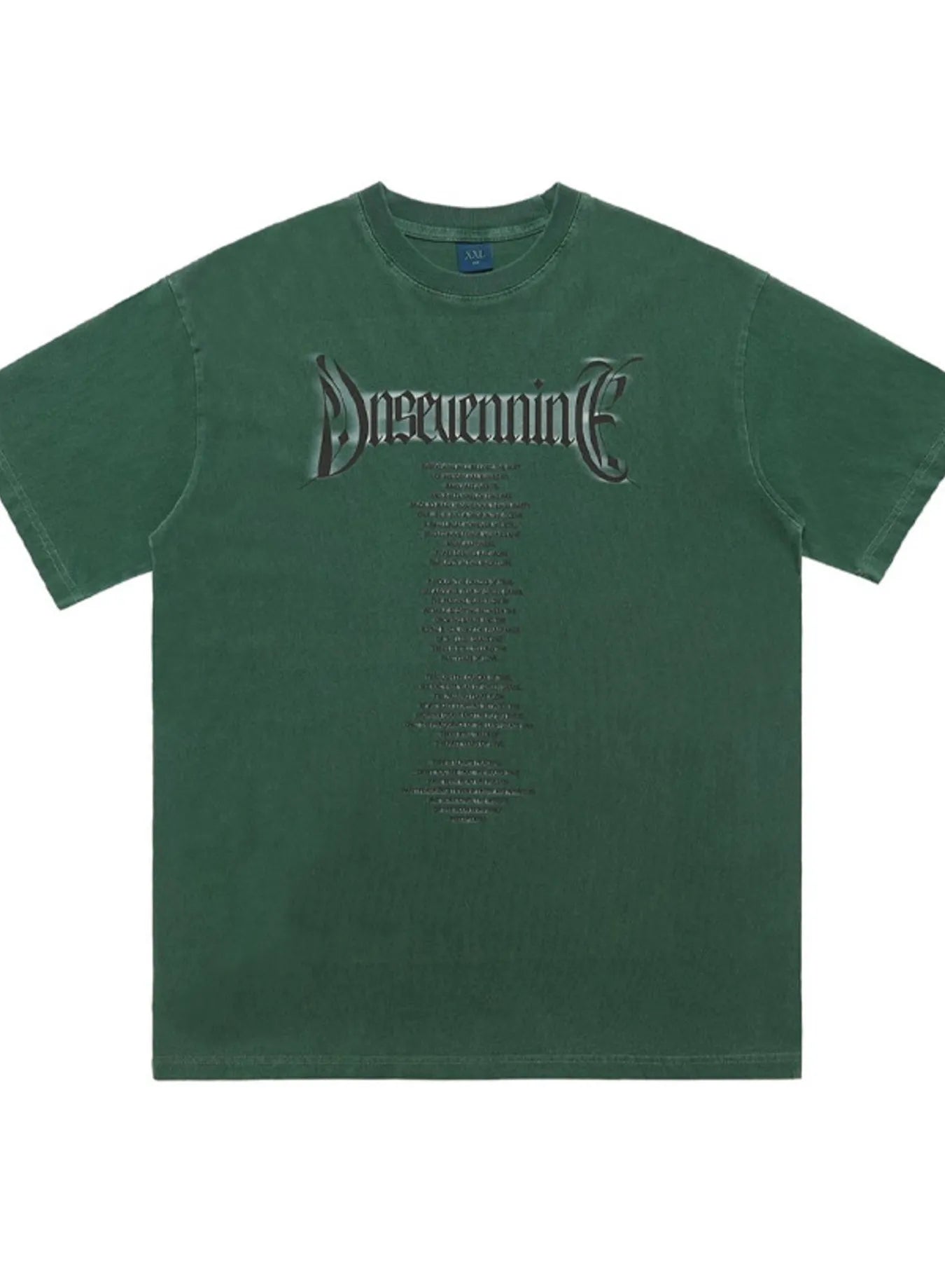 men's men's short sleeve oversized t-shirt - back view