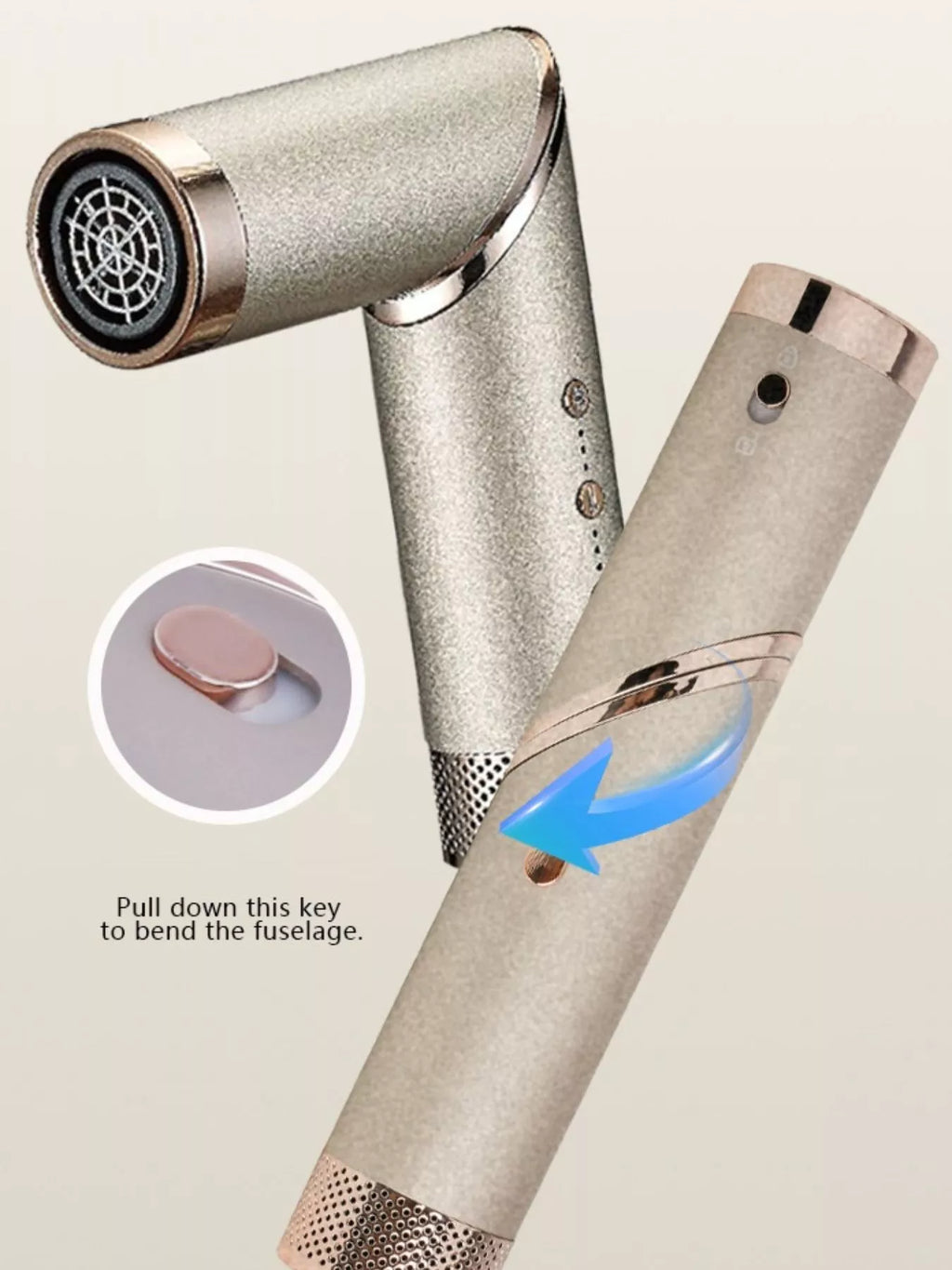 high-speed hair dryer - back view