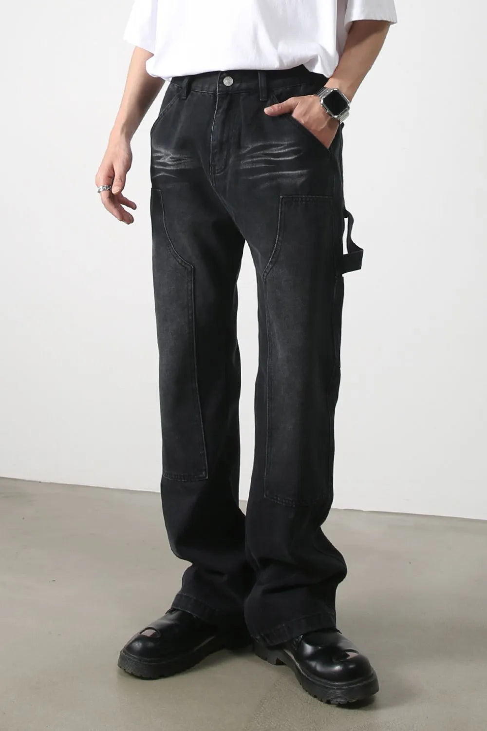 Men's Mid Rise Jeans Dark