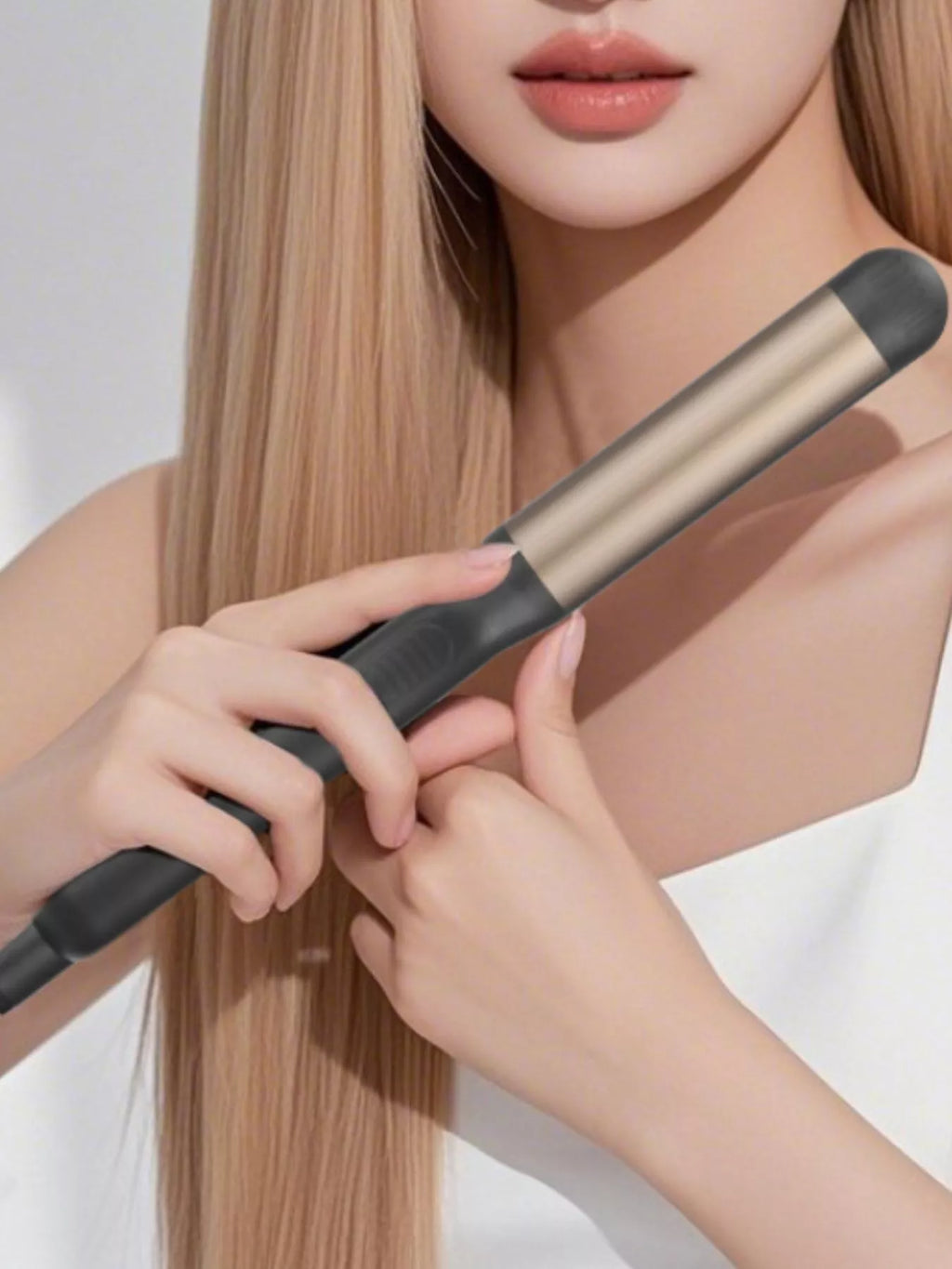 2-in-1 curling & straightening - additional angle