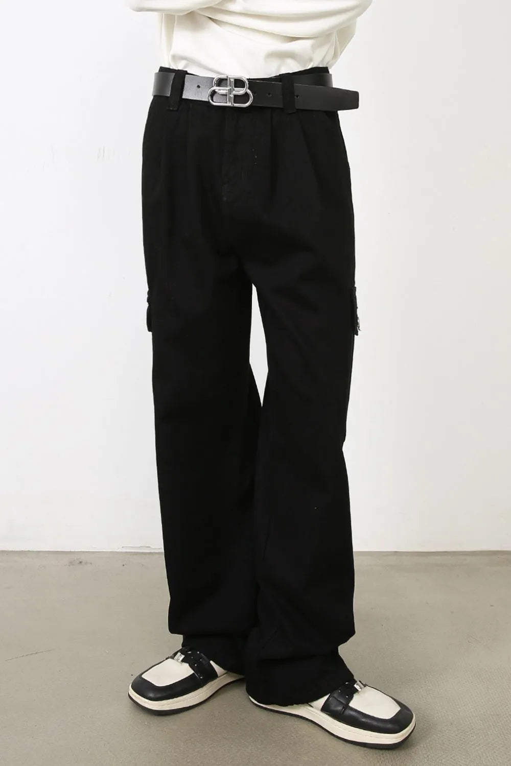 Men's Mid Rise Jeans Black