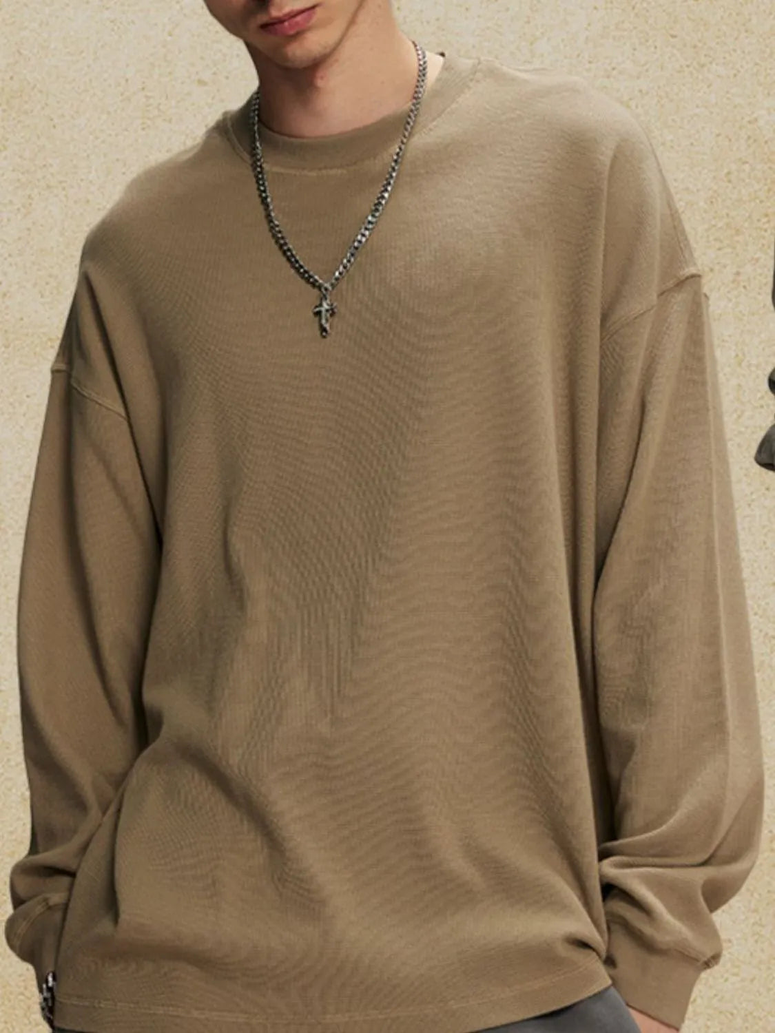 Men's Round Neck Long Sleeve T-Shirt