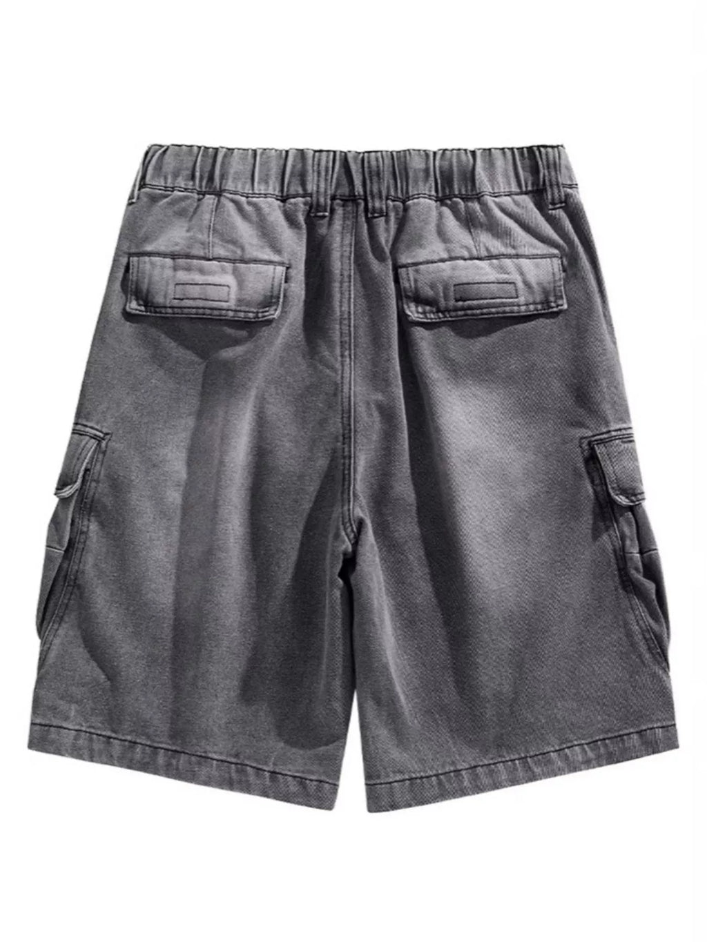 men's men's vintage wash cargo demin shorts - product detail
