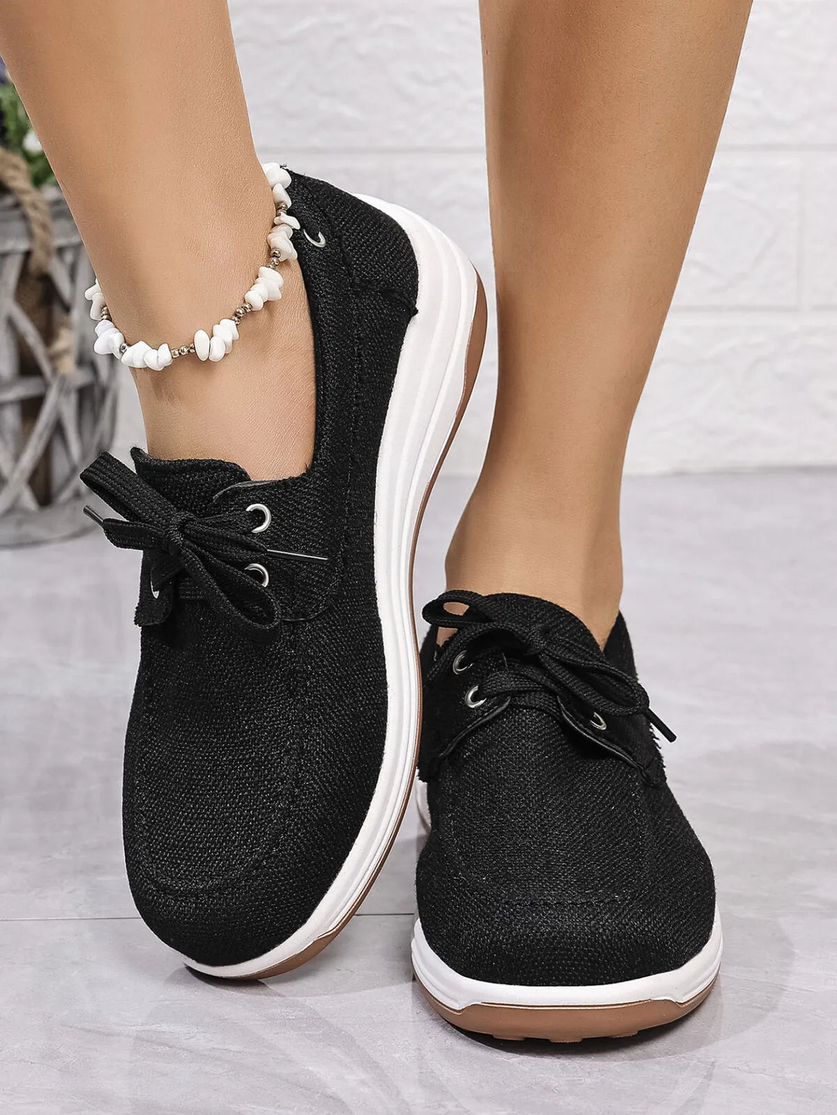 women's lace up wedge sneakers - product detail