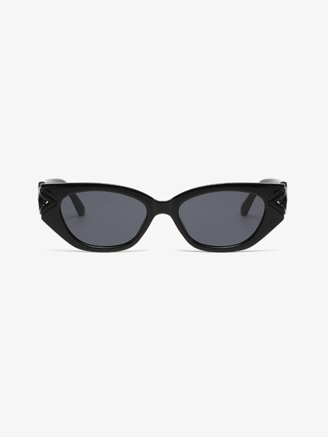 Polycarbonate Frame Cat-Eye Sunglasses Black One Size