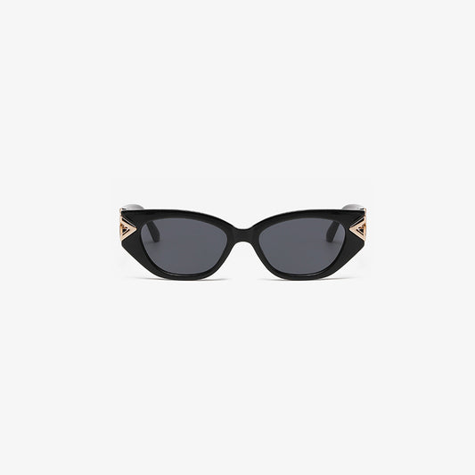 Polycarbonate Frame Cat-Eye Sunglasses Gold One Size