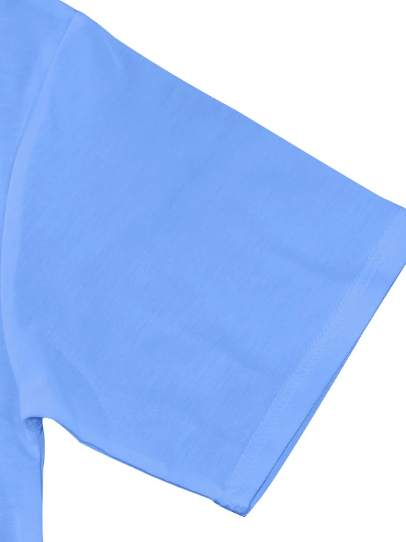 men's men's full size round neck short sleeve top and shorts set plus size - additional image