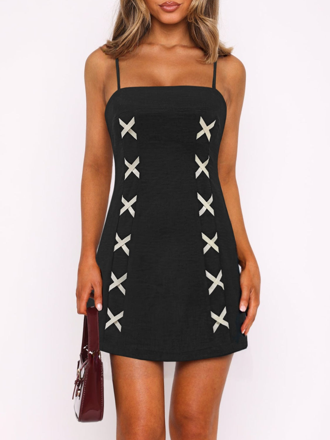 Contrast Mini Cami Dress