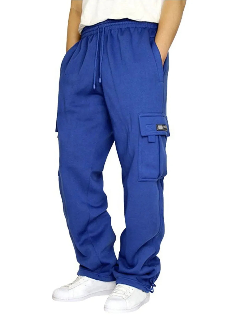 men’s apparel — men's full size drawstring pants plus size