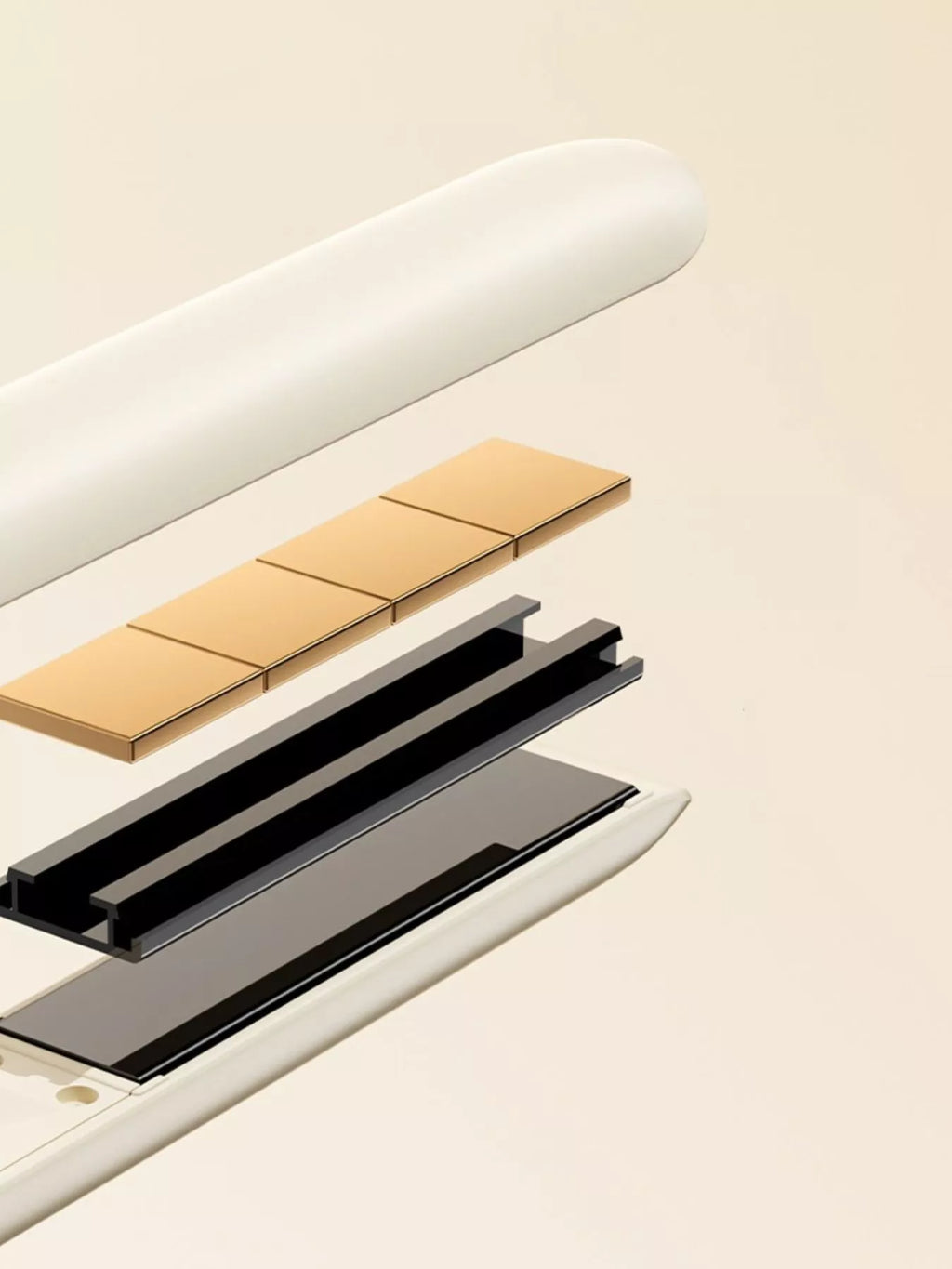 adjustable temperature hair straightener - additional angle
