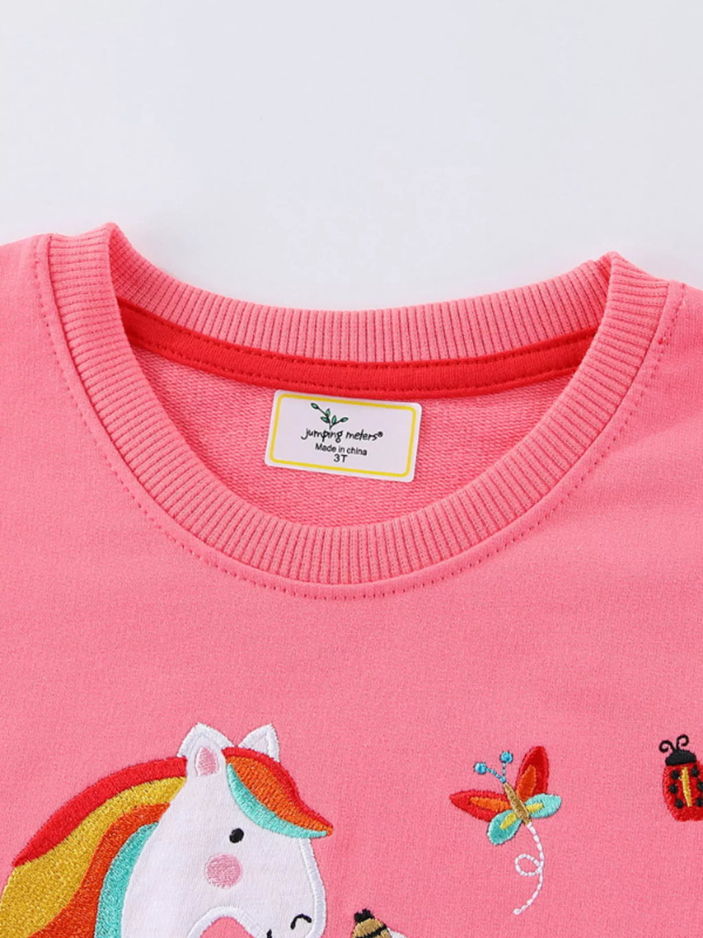 women's children's unicorn embroidered sweatshirt - second view