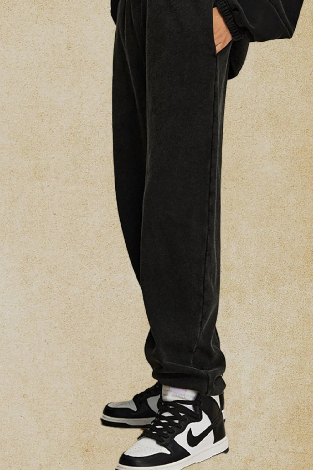 Men's Elastic Waist Joggers Black