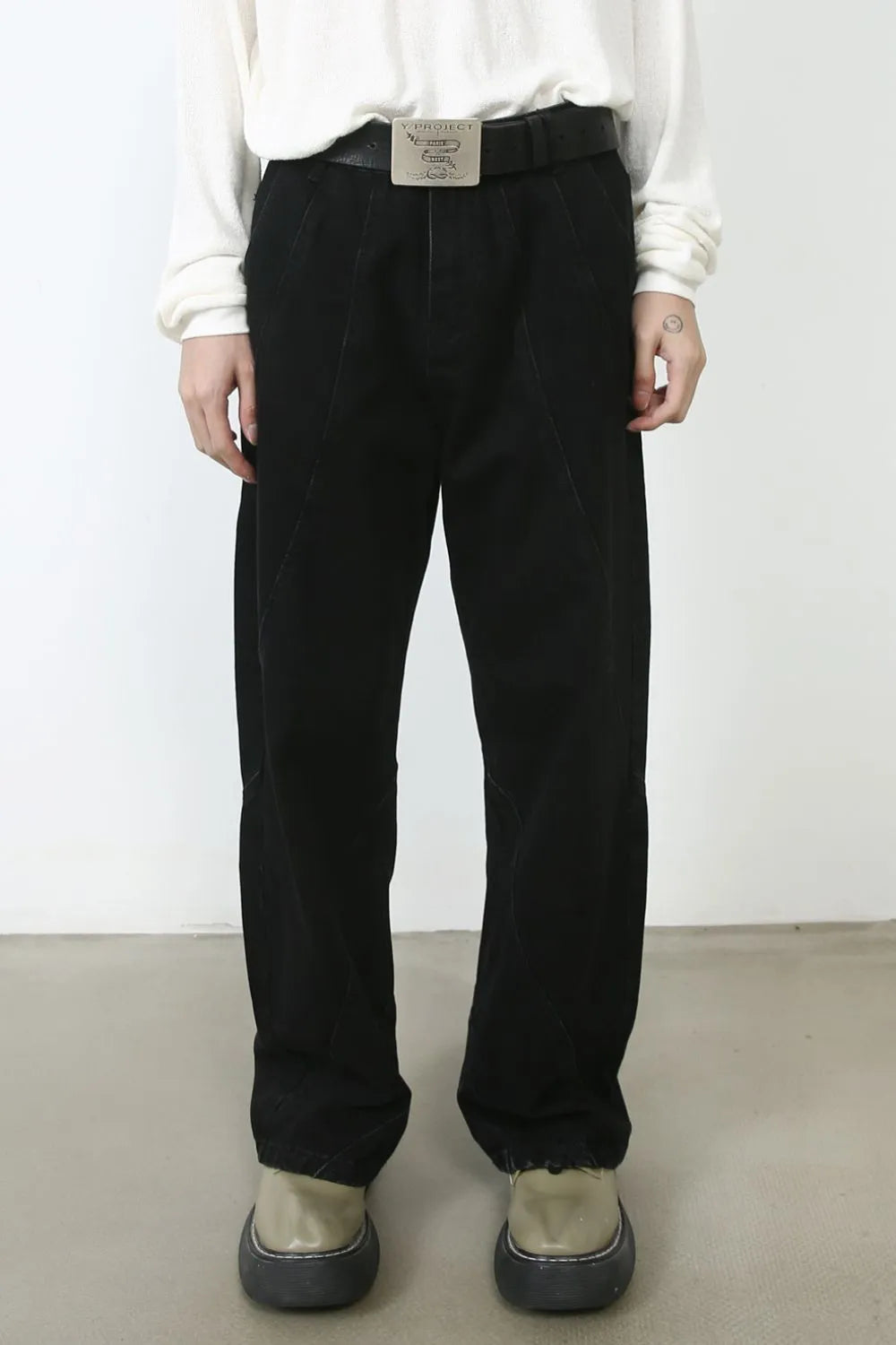 Men's Baggy Jeans with Pockets Dark