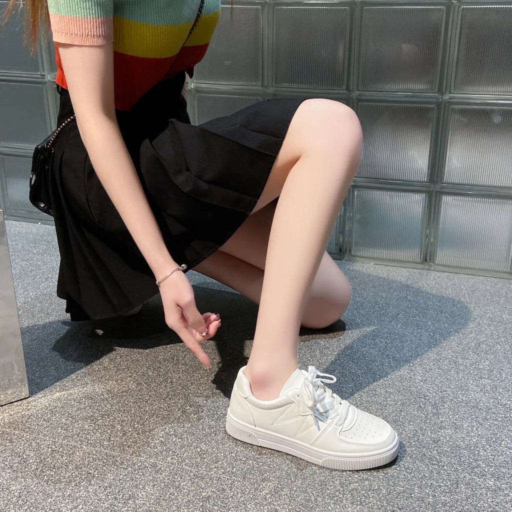 women's low-top lace-up breathable sneakers - product detail