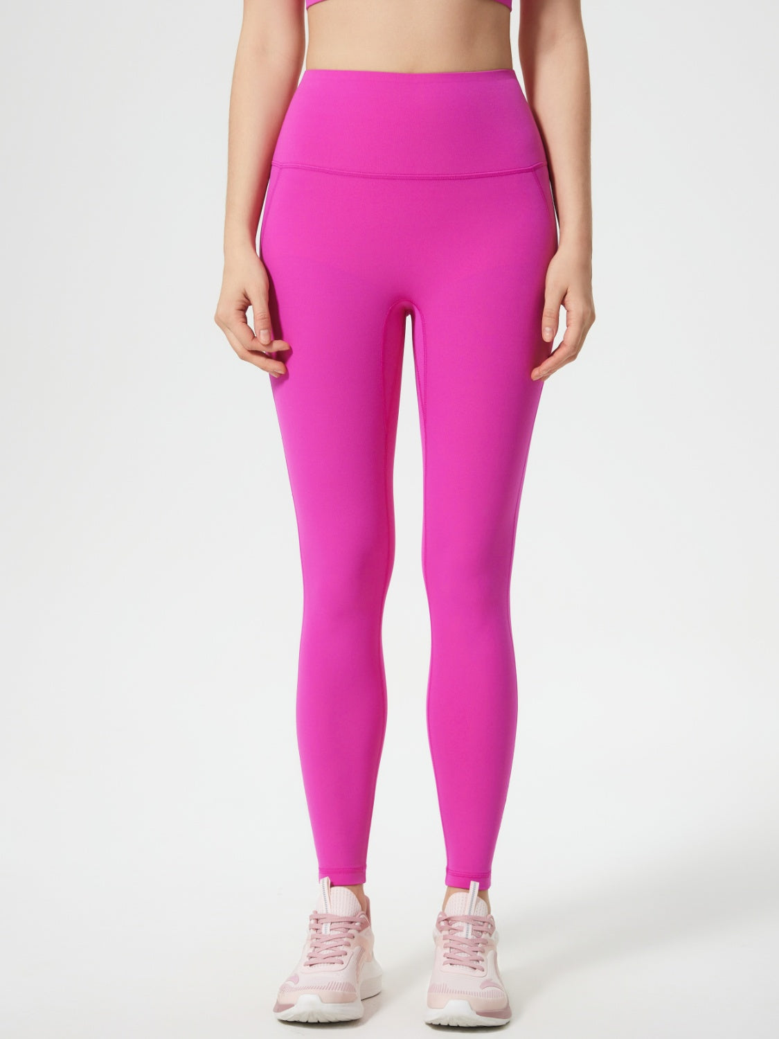 Millennia Wide Waistband Active Leggings Fuchsia Pink