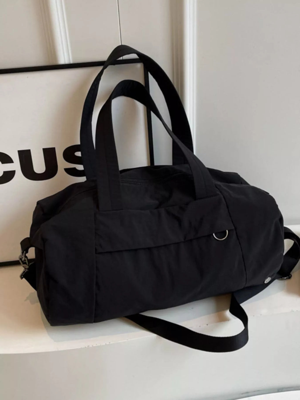 solid color lightweight travel duffel bag - product detail