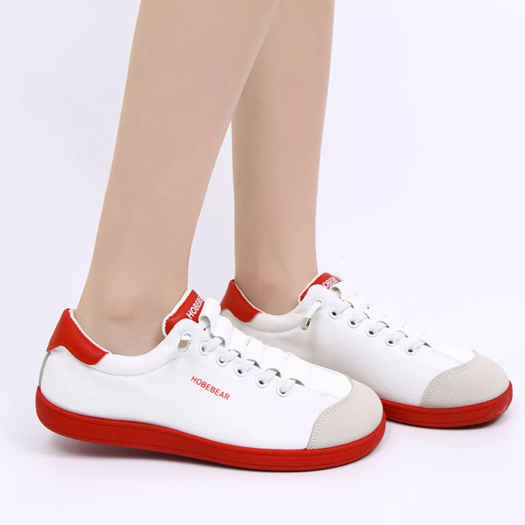 women's contrast lace up sneakers - product detail