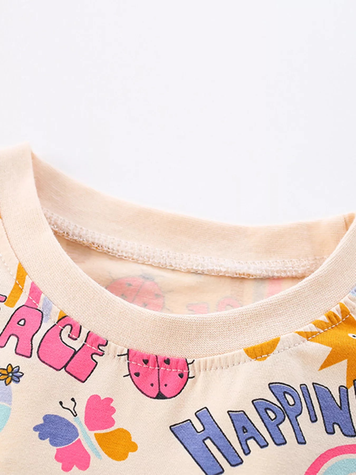 women's children's cartoon print short sleeve casual dress - second view