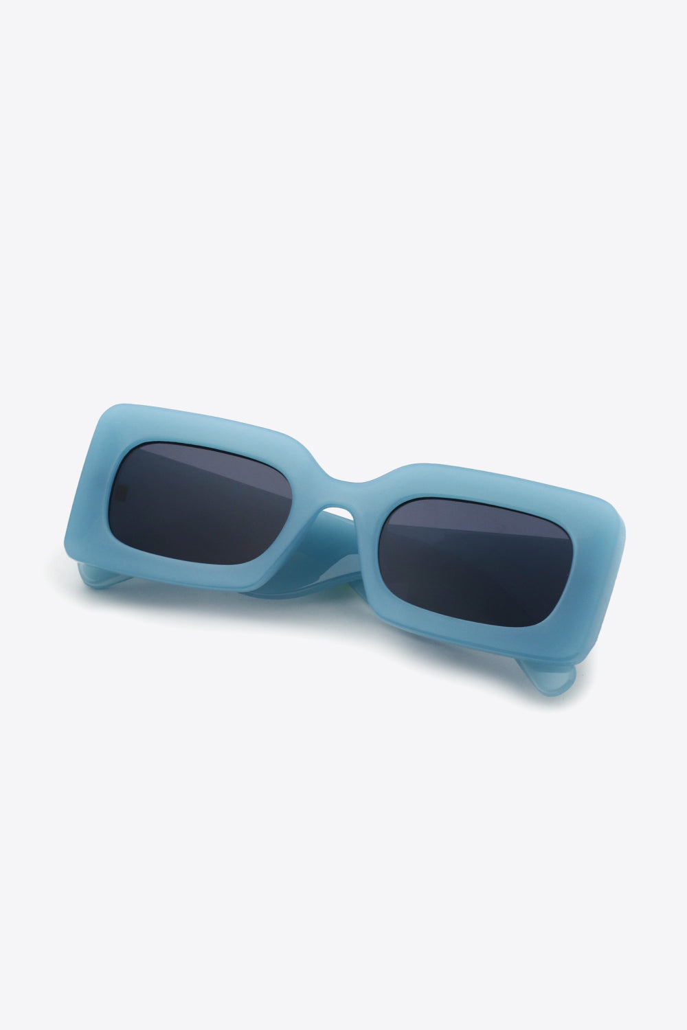 Polycarbonate Frame Rectangle Sunglasses Teal One Size