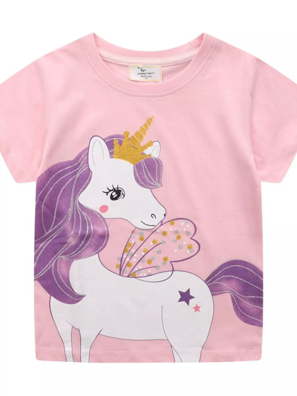 women's children's cute unicorn graphic short sleeve t-shirt - product showcase