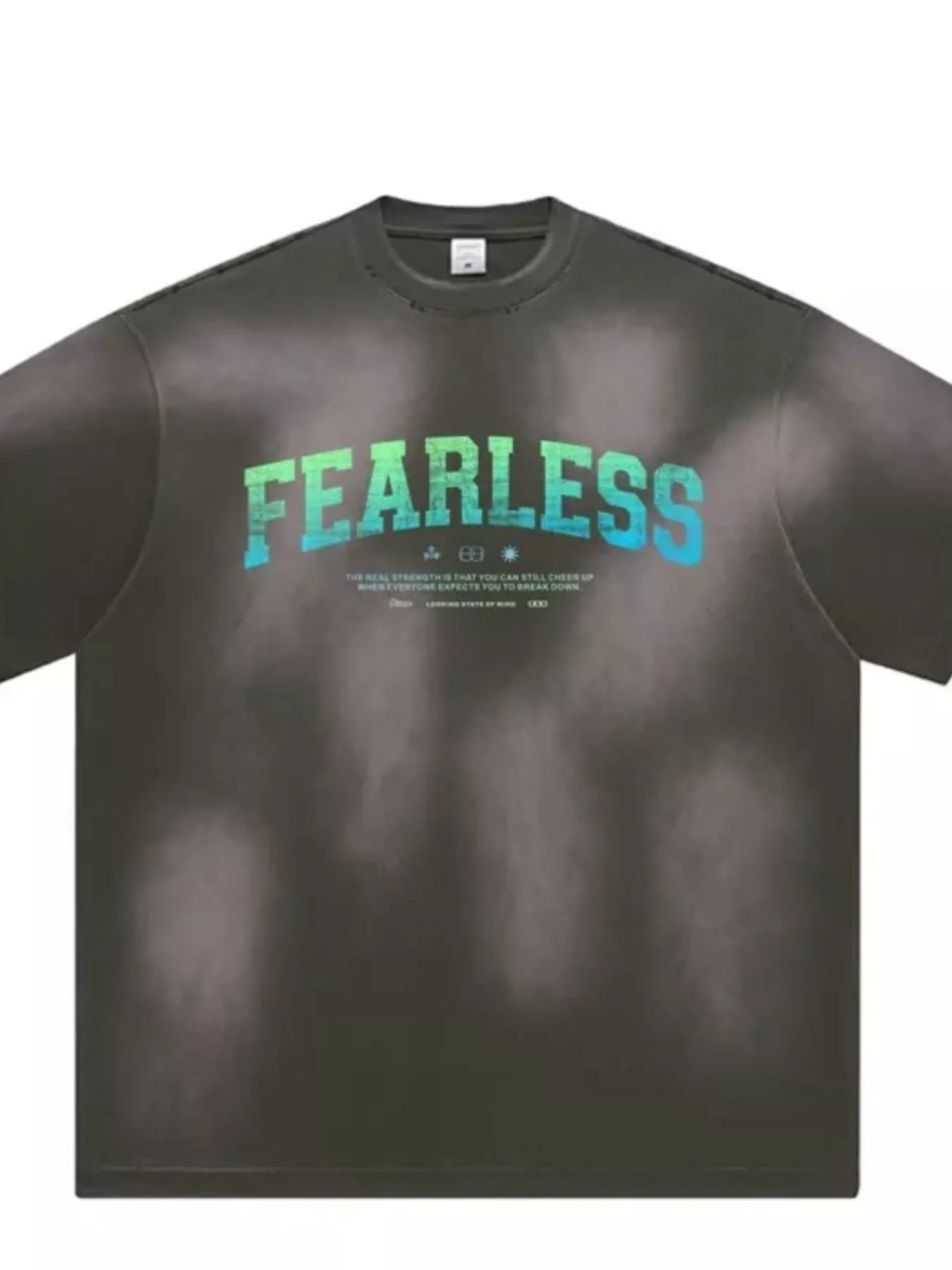 men's men' s fearless round neck wash t-shirt - product detail