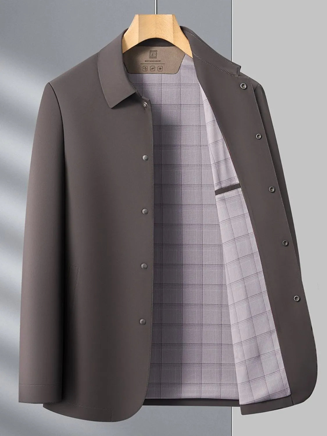 men’s quilted zip-up outerwear with fleece interior