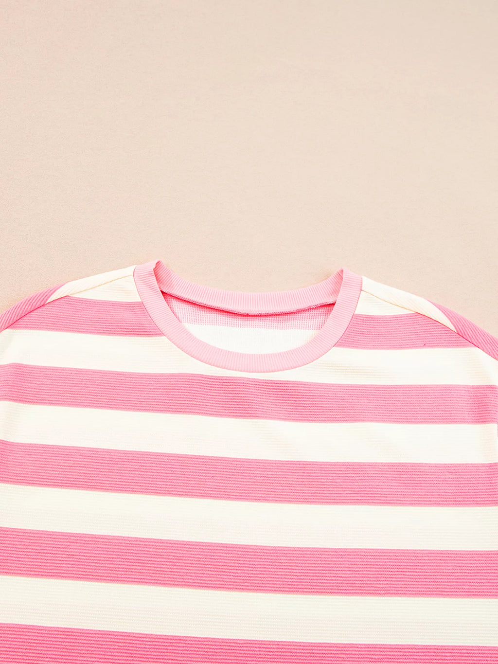 women's stripe cap sleeve pocketed shift dress - extra view