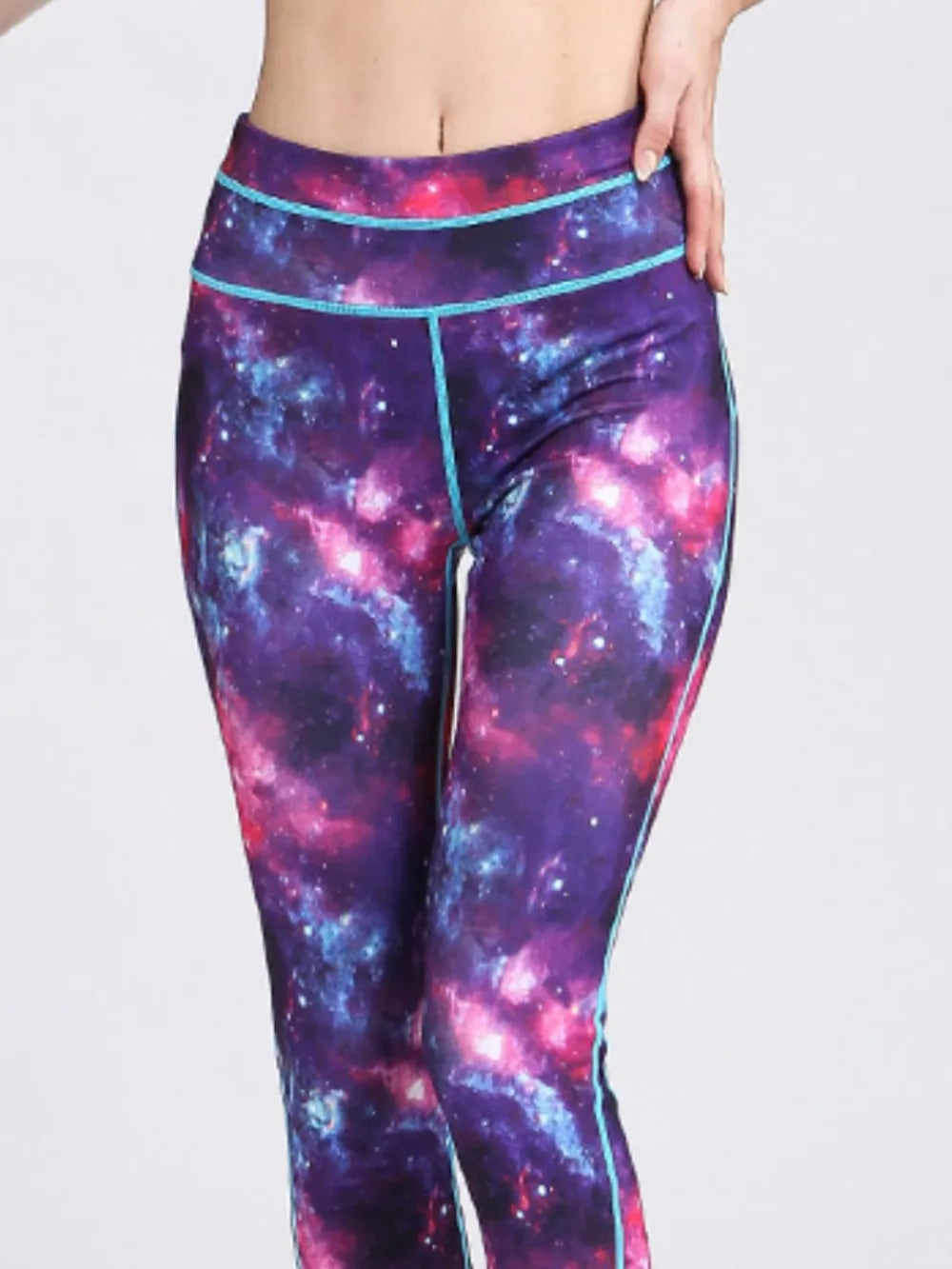 women's printed active high waist leggings - back view