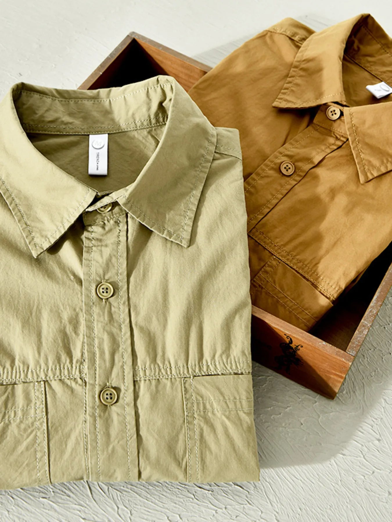 men's men's plus size casual short sleeve button-down shirt - additional image