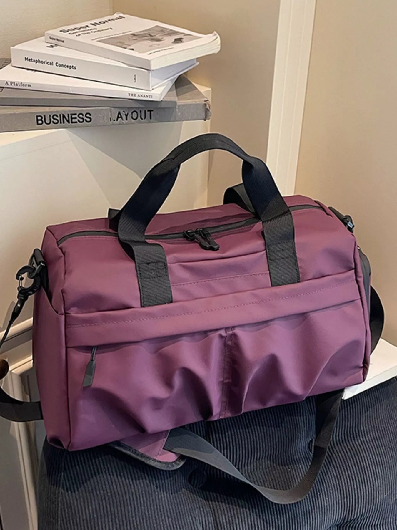 women's oxford cloth travel duffel bag - styling option